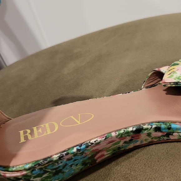 RED Valentino Floral Wedges With Bow - Size 36 - Picture 7 of 7